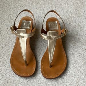 Gold Tory Burch sandals